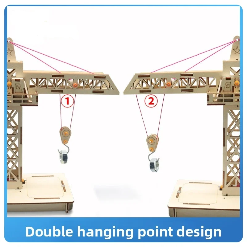 Remote Control Tower Crane Lifting Crane Model Diy & Mainan Bangunan Mainan Model Sains & Pendidikan untuk Hadiah Mainan Anak-anak