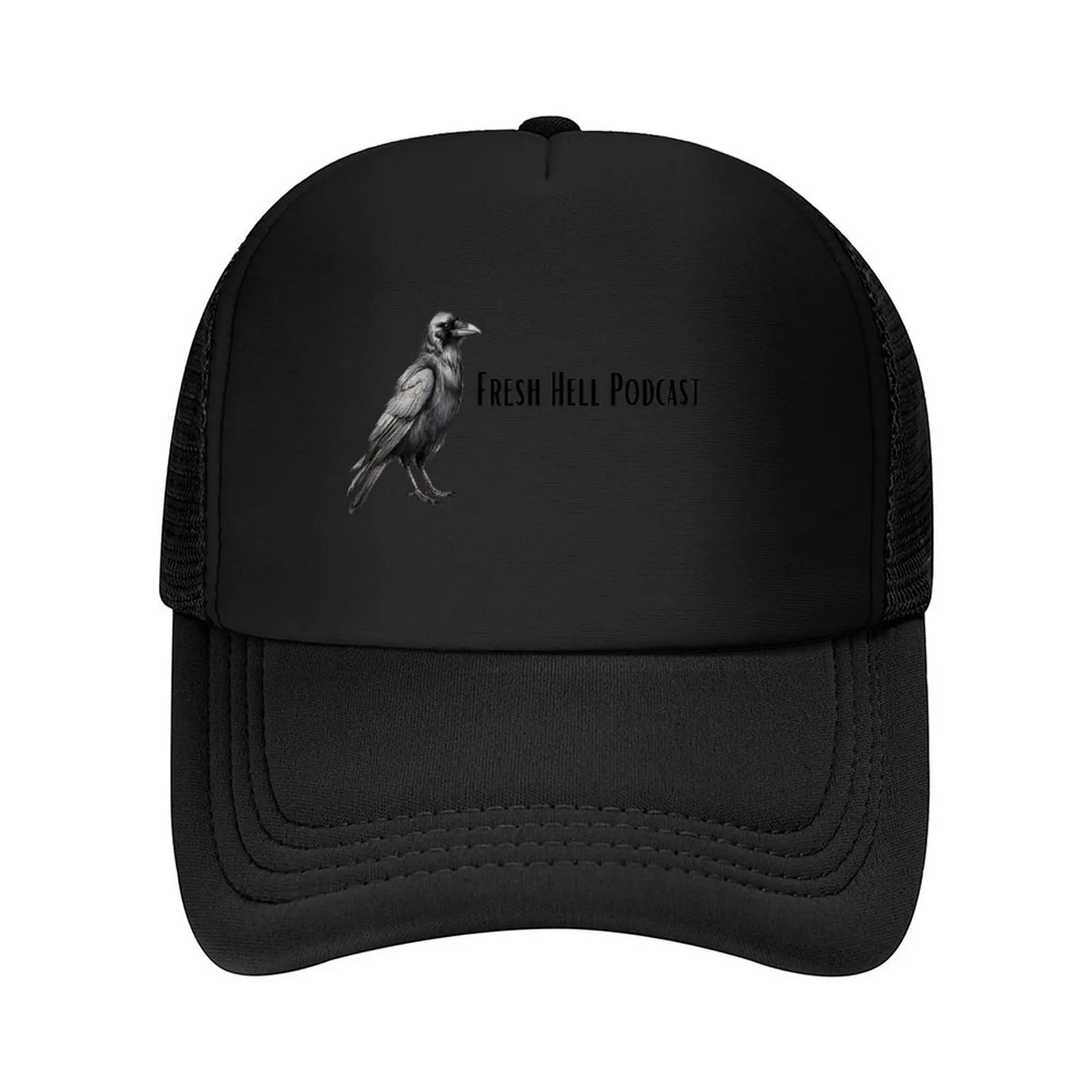 

Crow Fresh Hell Podcast Baseball Cap Male hat derby hat custom Hat Winter Women's Hats Men's