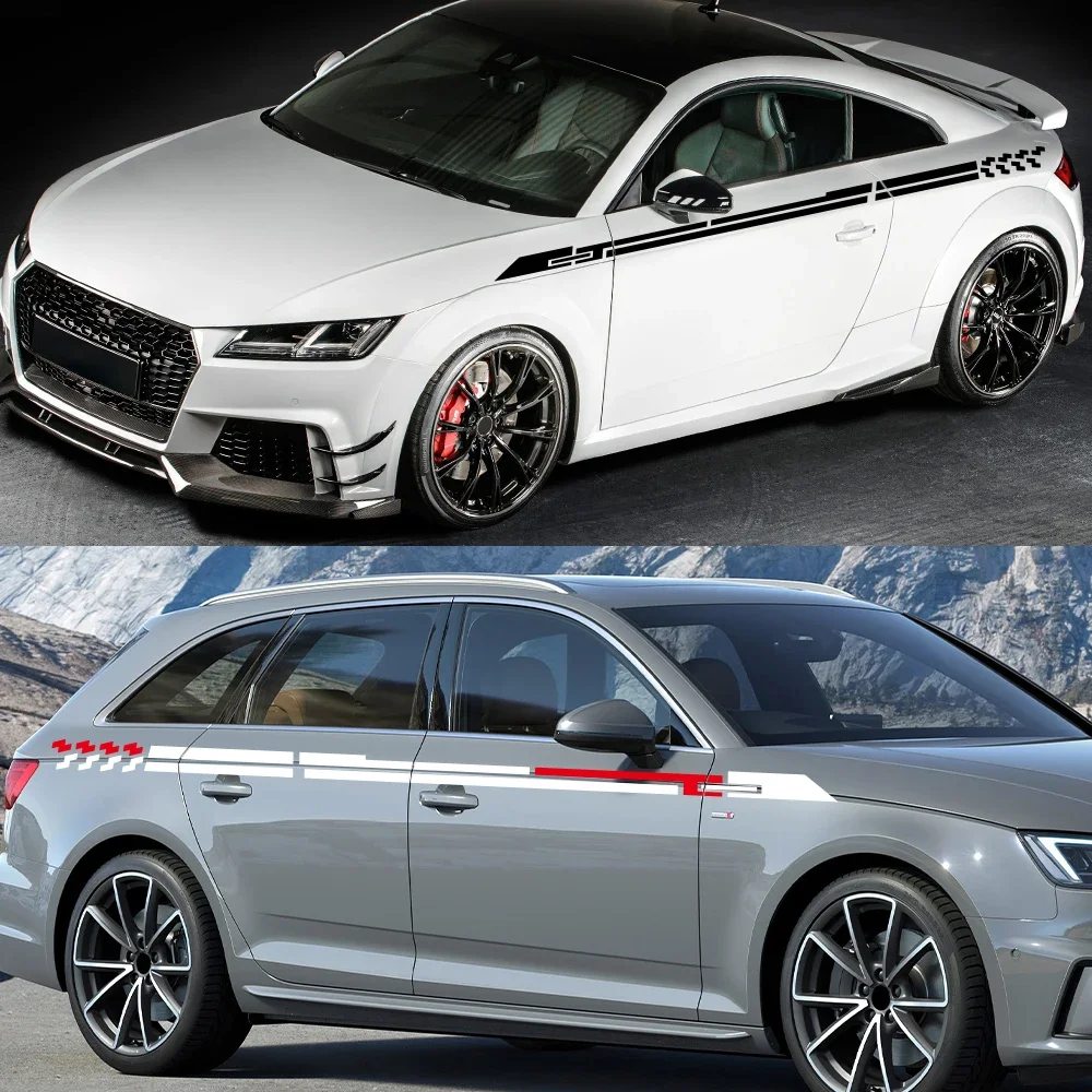 

Car Sticker Auto Door Side Stickers Kit Wrapping Vinyl Film Auto Waterproof PVC Decals Car Accessories Exterior Universal