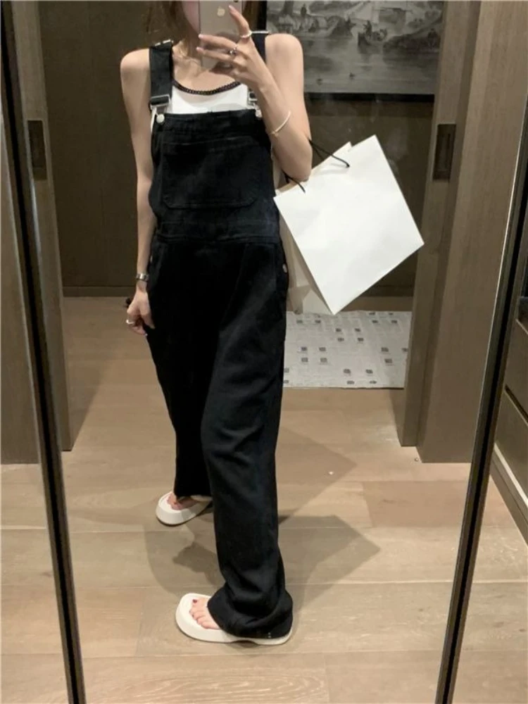 

Denim Overalls Women Thin Summer Lightweight Loose Fit Versatile Korean Style New Arrival 2026 Trendy Fashion Overall Pants​