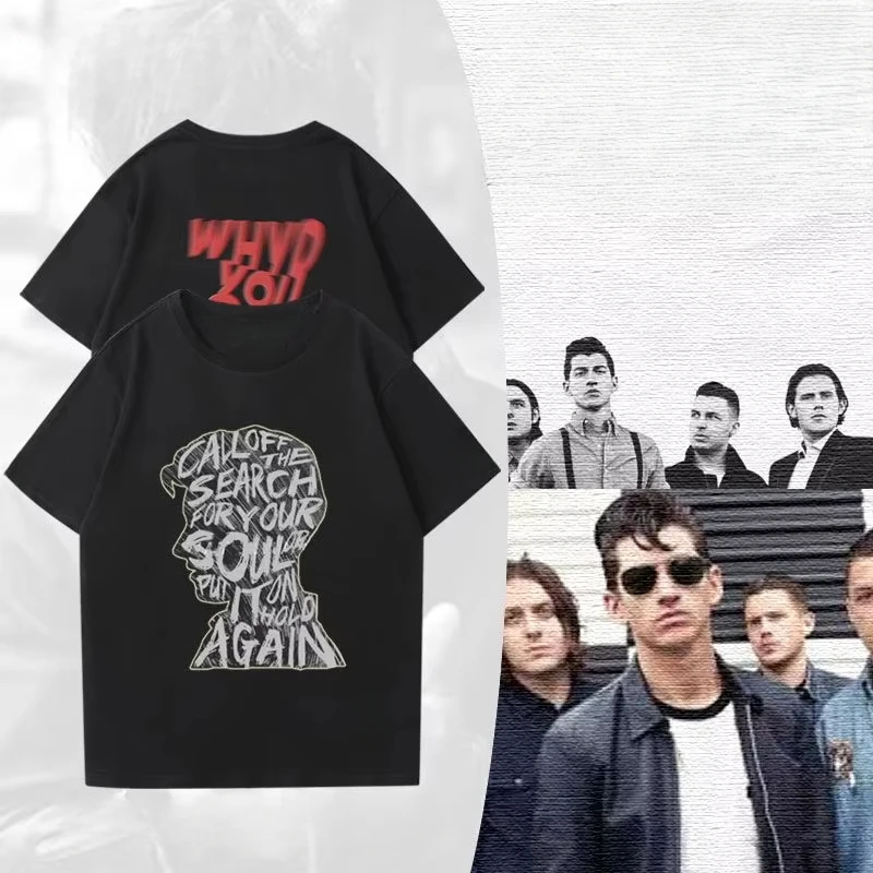 

Arctic Monkeys Arctic Monkeys Rock Band T-Shirt Male and Female Couple Wear Rock Street Loose Crew Neck Short Sleeve Summer Tops