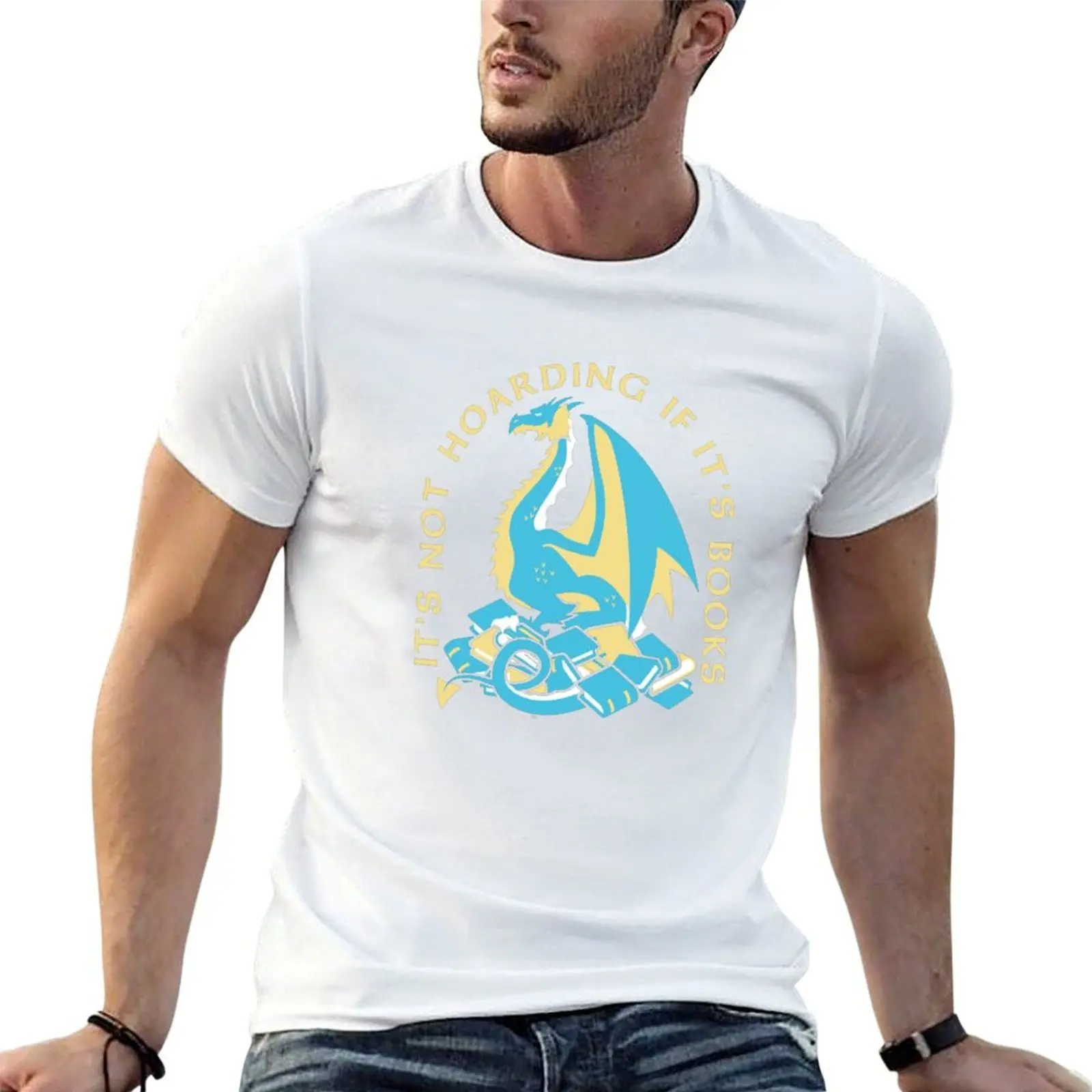 

It's Not Hoarding If It's Books T-Shirt t shirts for man cotton soft t shirt man designer T-Shirt