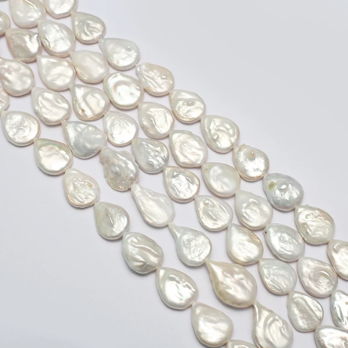14x20mm AAA White Natural Freshwater Pearl Water Droplet Shape Baroque Bead Jewelry Make DIY Necklace Bracelet Accessories Gift