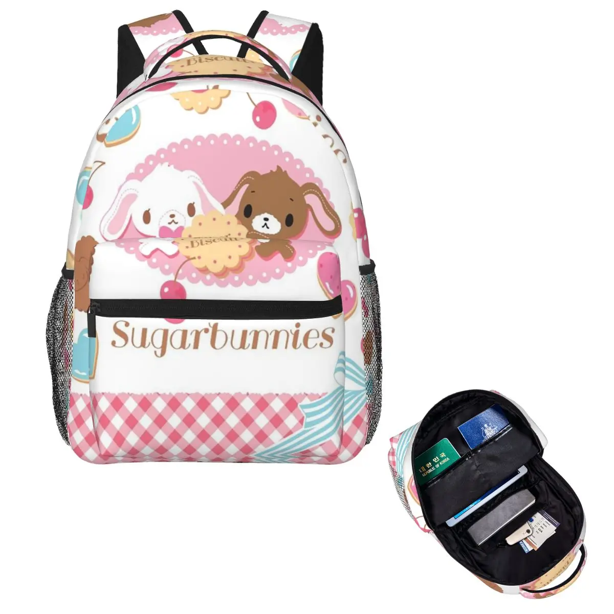 

Sugarbunnies Backpack Hot Sale Daypack Large Capacity Children BookBag School Bag Shoulder Bags for Men Women