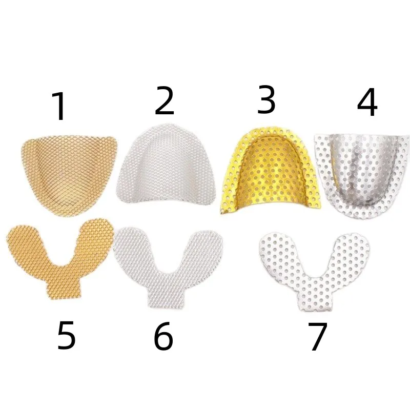 20Pcs Denture Reinforcement Mesh Palatal Retention Dental Impression Metal Net Trays Denture Lab Materials