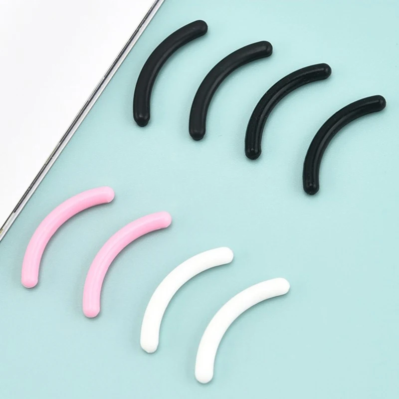 4Pcs Eyelashes Curler Replacement Pads Eyelash Curling High Elastic Rubber Pad Beauty Tools Eyelash Curler Refill Rubber Pads