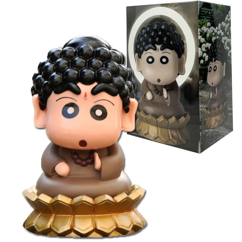 10CM Anime Crayon Shin-chan cos Lord Buddha Cute Anime Action Figure Hobbies Toys  Japanese Dolls Desktop Decorations Gifts