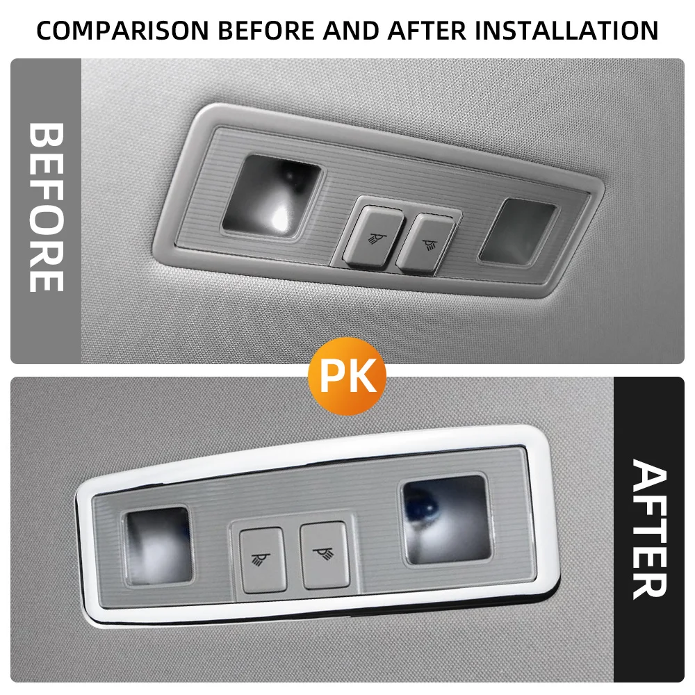 

Для Volkswagen VW Golf 7 MK7 2013 2014 2015 2016 2017 2018 2019 задняя крышка лампы для чтения на крыше, наклейка, аксессуары для интерьера