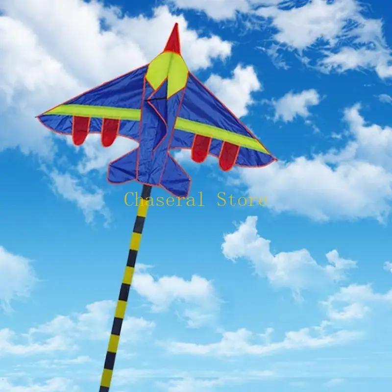 E7CE Air Plane Kite Beach 연주 장난감 쉬운 전단지 화려한 스피너 어린이 야외 선물
