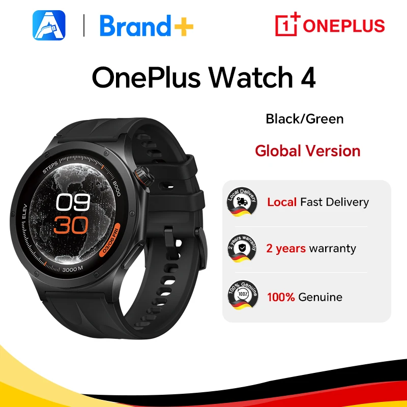 Global version OnePlus Watch 4 Smartwatch 1.5 inches Wear OS by Google Snapdragon W5 up to 16 days Google Wallet