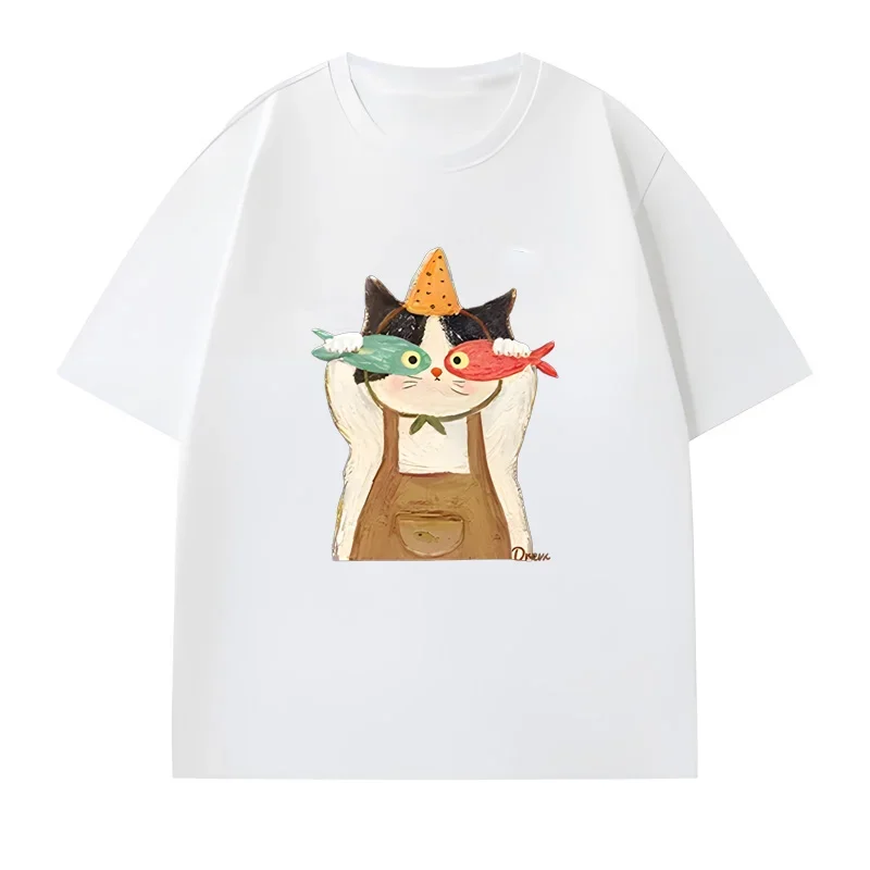 تي شيرت نسائي مقاس كبير برسومات جرافيك بأكمام قصيرة، فضفاض وكاجوال، ناعم ومريح للتنفس، رياضات خارجية #2