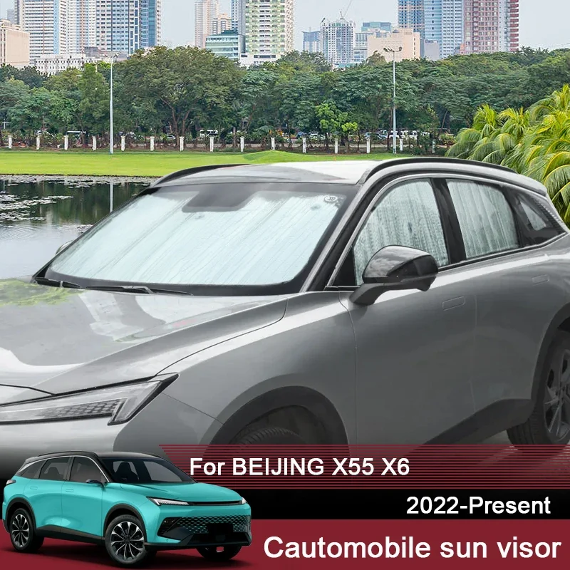 

Автомобильные солнцезащитные козырьки, защита от ультрафиолета, чехол для BEIJING X55 X6 2022-2025, оконная занавеска, солнцезащитный козырек, внутренние аксессуары для лобового стекла