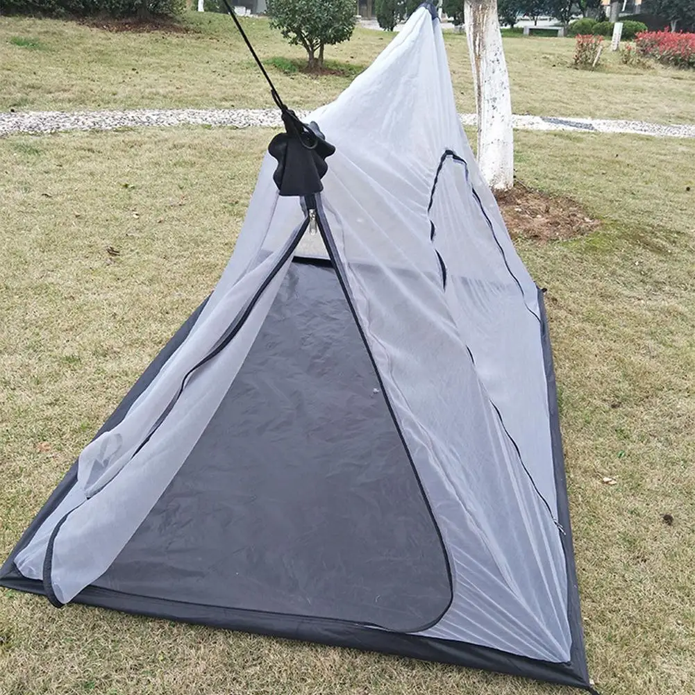 Imagem -06 - Tenda de Acampamento Ultraleve Portátil com Mosquiteiro em Forma de Malha Praia Malha ao ar Livre Verão E4g0