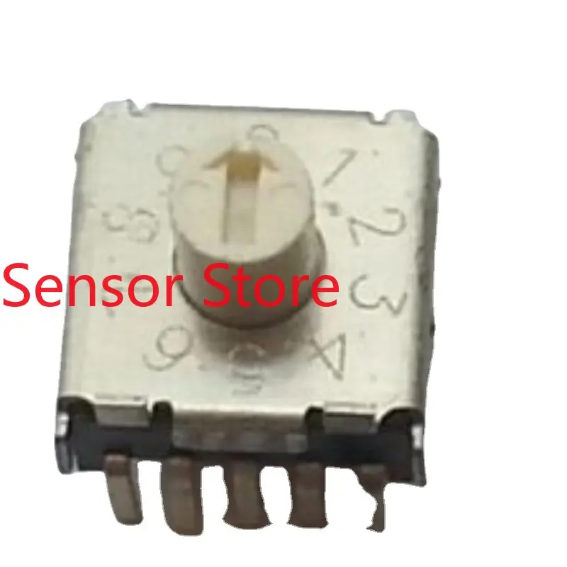 10PCS DIP R7A4H-10RA 0-9/10 Bit Rotary Dial Code Coding Switch Single Row 5-pin Handle Height 3MM