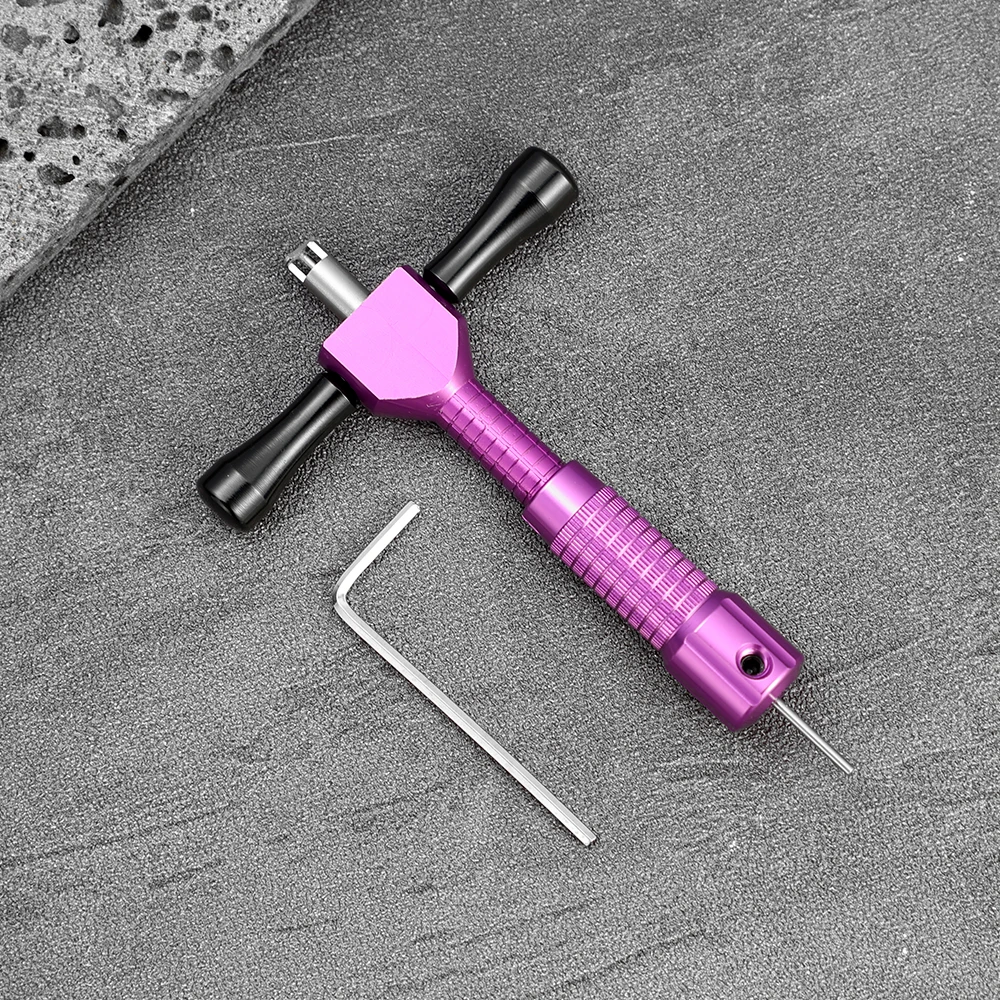 1Pc Locksmith Tool With L‑Shaped Wrench Comfortable And Secure Grip Adjustable Blade Lock Open Kit For Civil Lock 11cm*6.5cm