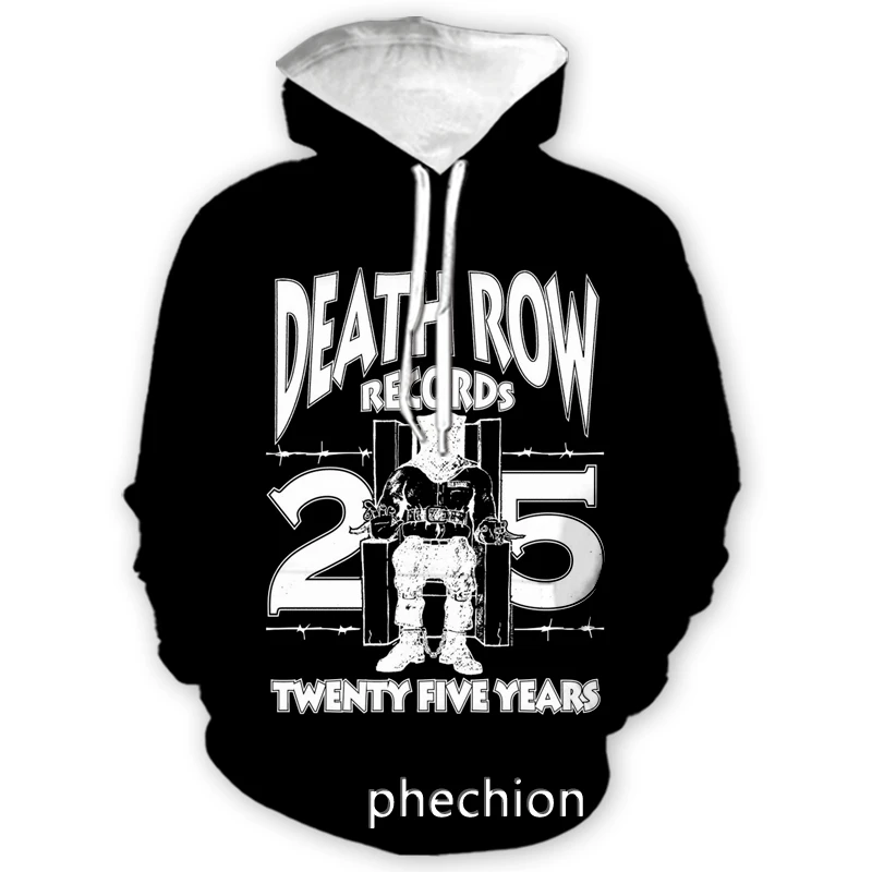 phechion New Men/Women DEATH ROW 3D Print Clothing Long Sleeve Fashion Sweatshirt Hoodies Sport Casual Pants Z127