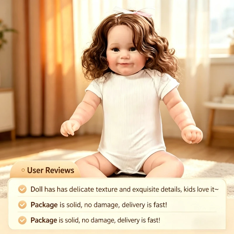 

24 Inch Reborn Dolls 60 Cm Cloth Body Realistic Likable Girl Baby Doll for Birthday Xmas Gifts Drop Shipping