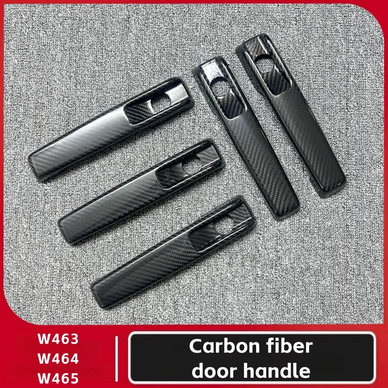 Dry Carbon Fiber Door Handle Trim For Mercedes G-Class W463 W464 W465 G350 G400 G450 G500 G550 G580 G63 Exterior Accessories