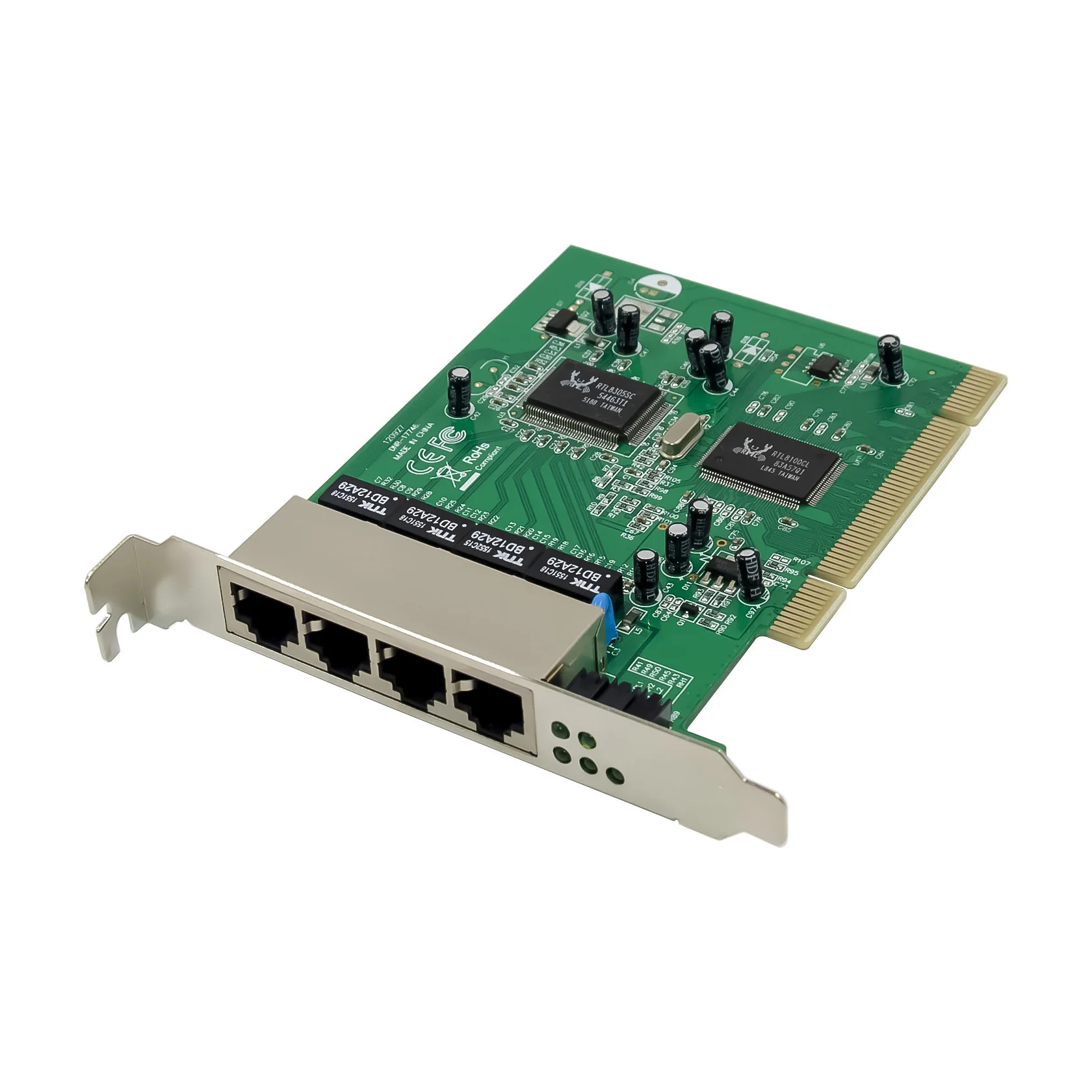

Четырехсторонняя компьютерная плата коммутатора PCI RJ45 fast Ethernet 100M RTL8305 + 8100CL