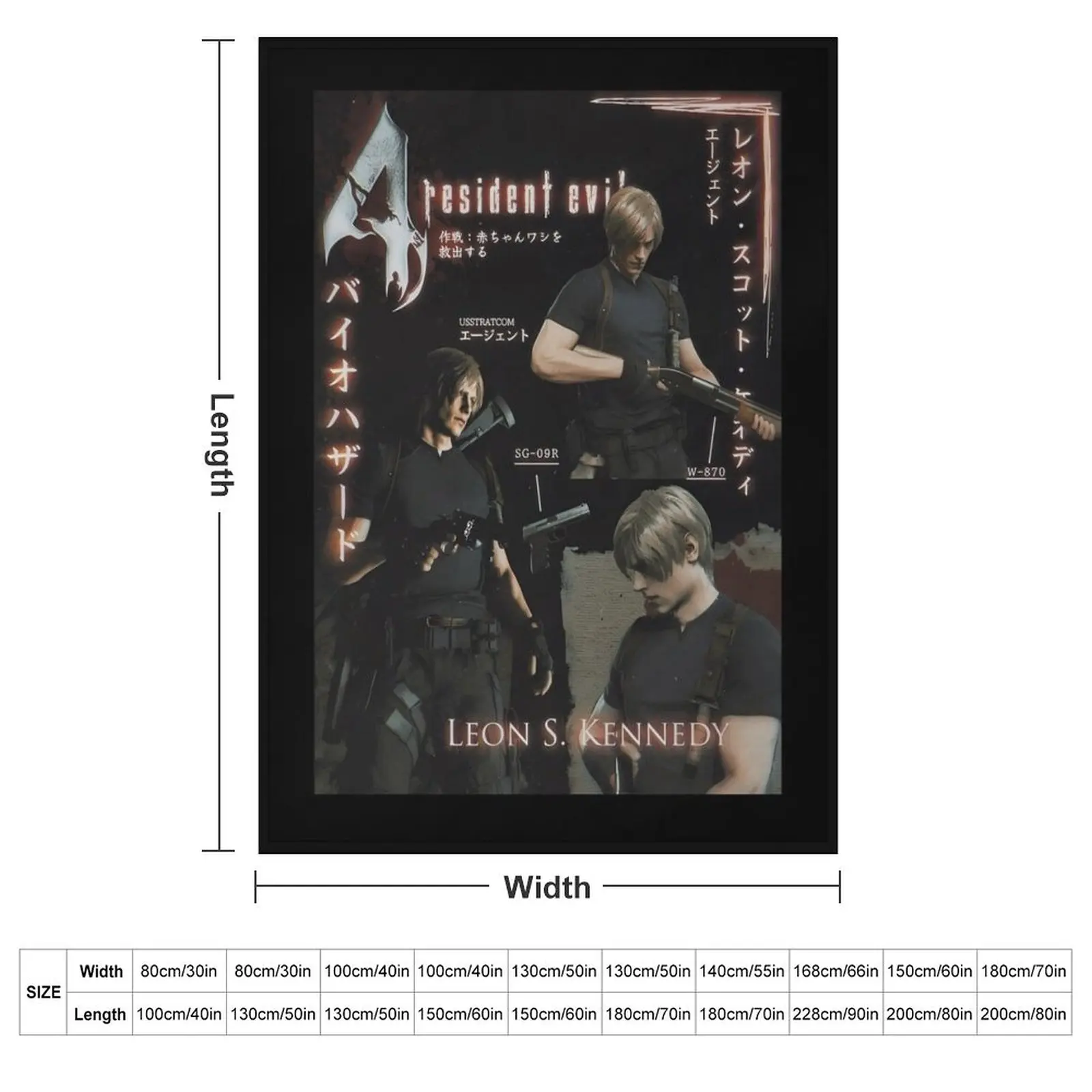 Resident Evil , Leon Kennedy Character Throw Blanket Polar Kid'S Blankets