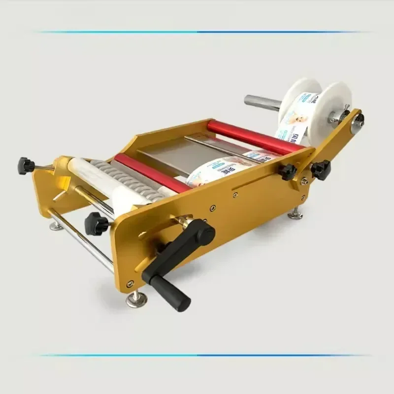 Hand Round Bottle Labeling Machine Honey Walnut Can Self-adhesive Manual Labeling  Red Wine Bottle Labeling Machine