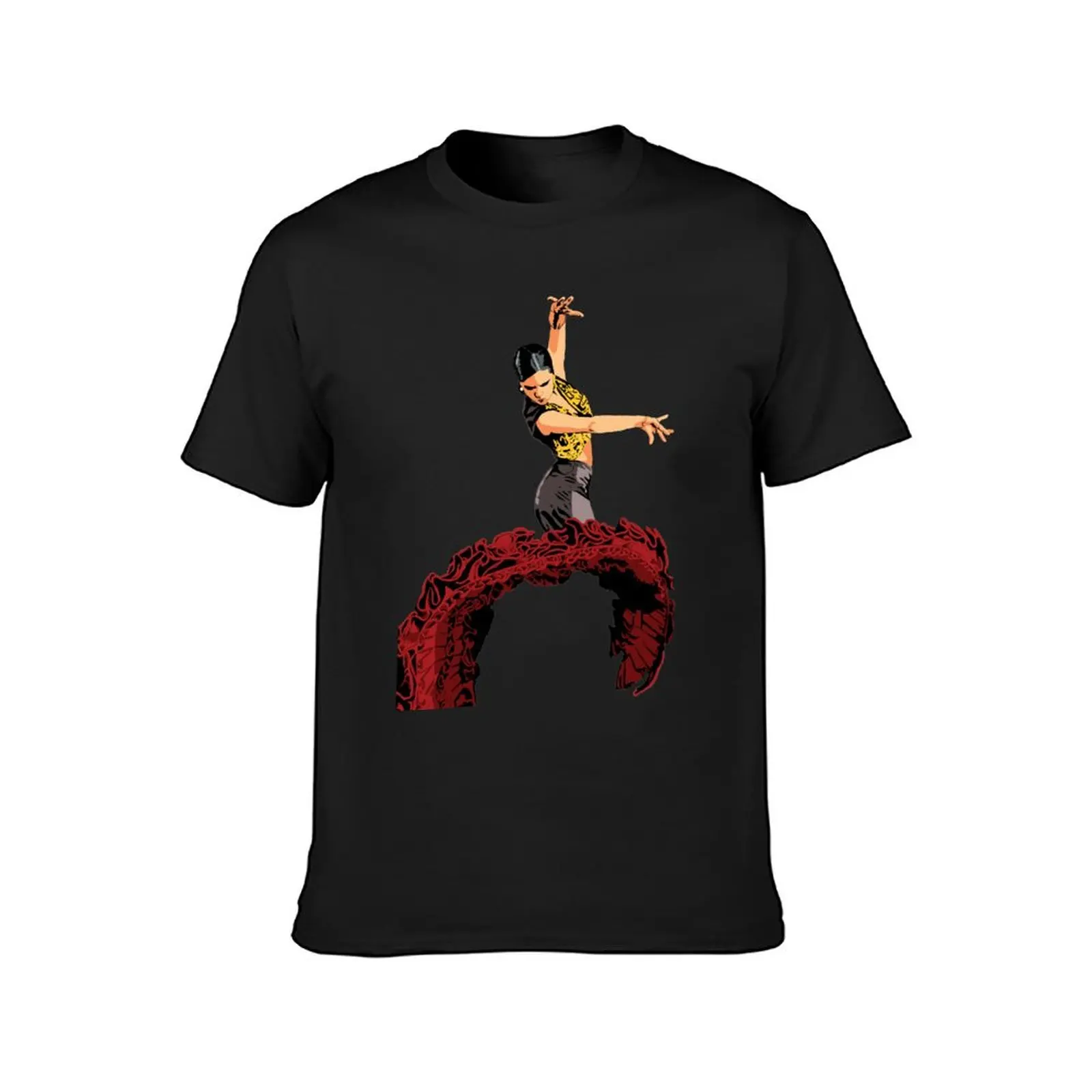 The Flamenco Dancer T-Shirt shirts graphic tee tops mens workout shirts