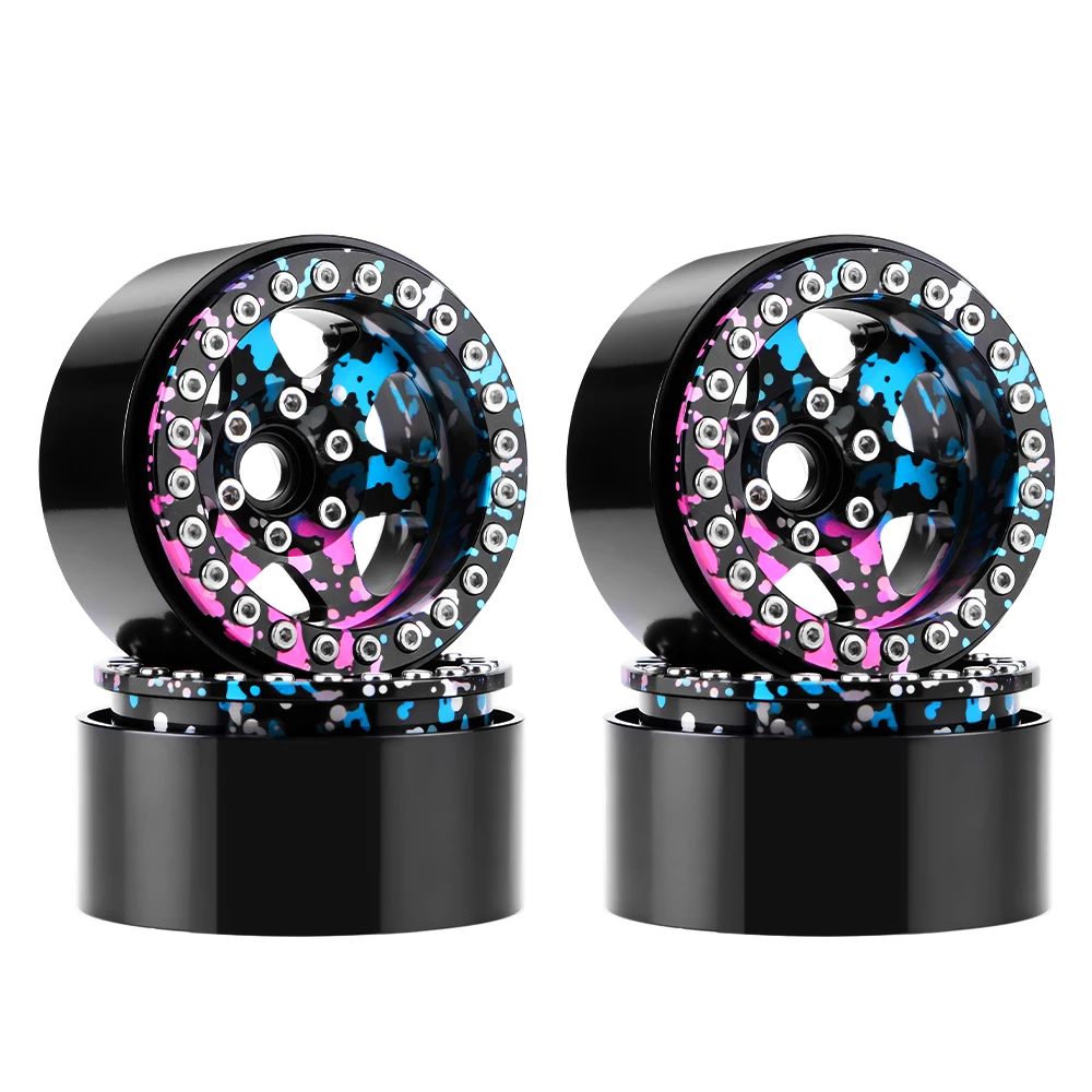 

GLOBACT 1.9 Beadlock Wheels Splash Anodizing Offset -10.5mm for AXIAL SCX10 TRX4 TRX6 REDCAT GEN7 GEN8 RC4WD D90 Gmade