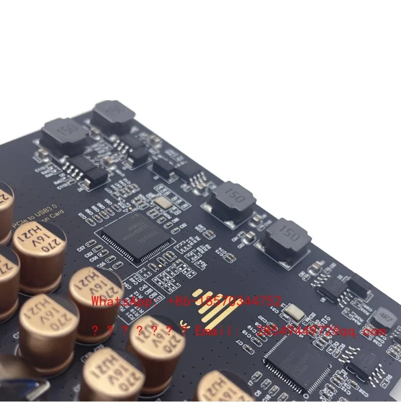 PCI-E Graphics Card Interface To 7-port USB 3.0 High-speed Expansion Card 10A Power Supply Desktop Computer To USB-A