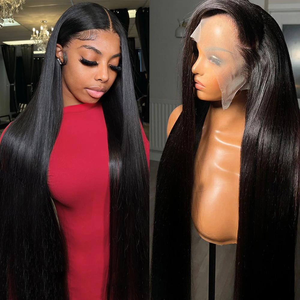 30In Straight Lace Front Human Hair Wigs Pre Plucked 13x4 13x6 Brazilian Glueless Lace Frontal Wig With Baby Hair Remy MYLOCKME