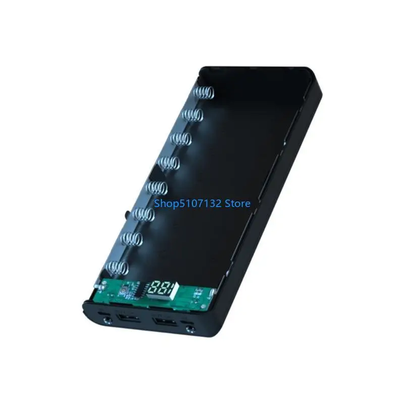 87HD LCD Display DIY 8x18650 Battery for Case for Shell Portable External Box Without Battery Powerbank Protect