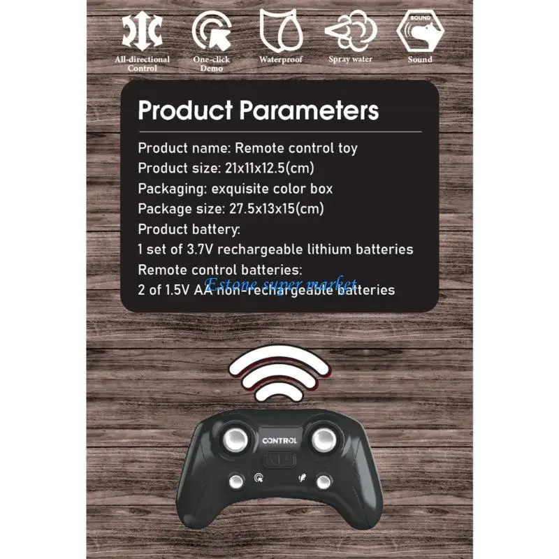 Jouet hippopotame télécommandé 090B, jouet étanche pour piscine natation, Animal