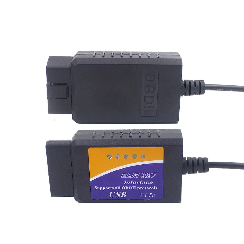 USB ELM327 V1.5 OBD2 코드 스캐너, ELM 327 USB V1.5 진단 케이블, ELM-327 USB V1.5 지지대 OBD2 프로토콜