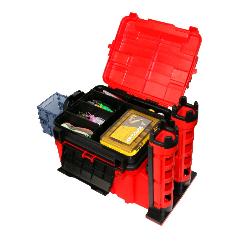 

Plastic Box Plastic Storage Organizer Box with Removable Dividers Tackle Box