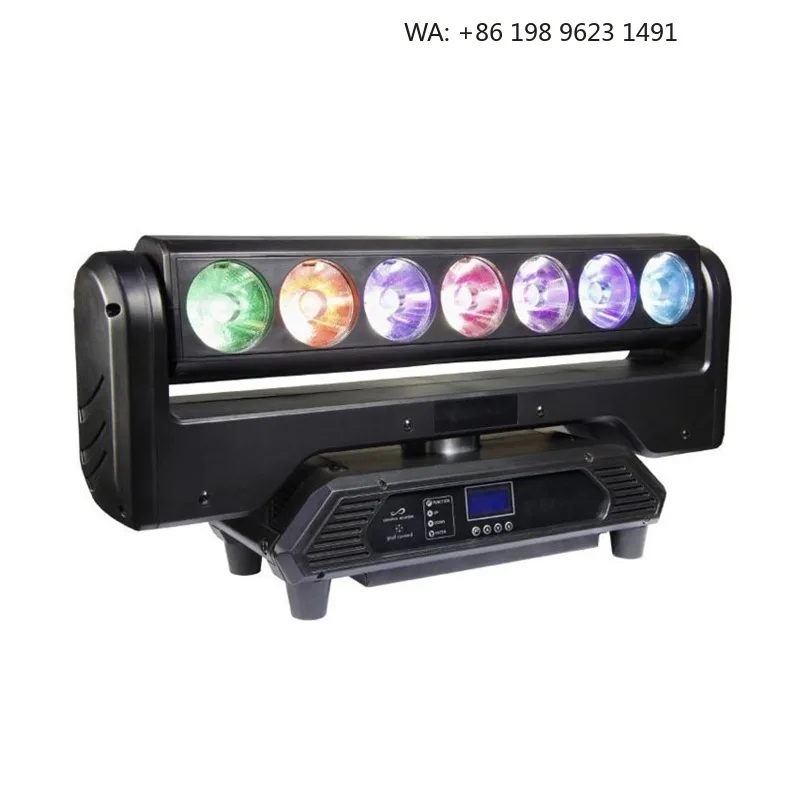 7x15W Pixel Blade Moving Head Stage Light Colorful Rotatable Wash Lamp for DJ Bar Nightclub Disco Party Events