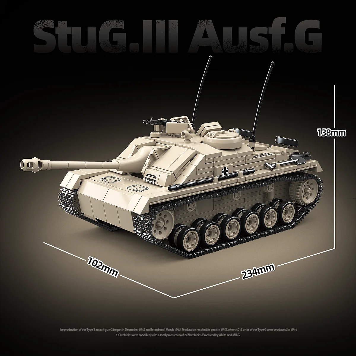 Militaire Tweede Wereldoorlog Serie Panther Type-G Tank Bouwsteen Speelgoed Collectie Model Kinderen Voor Kerstmis En Verjaardagscadeaus