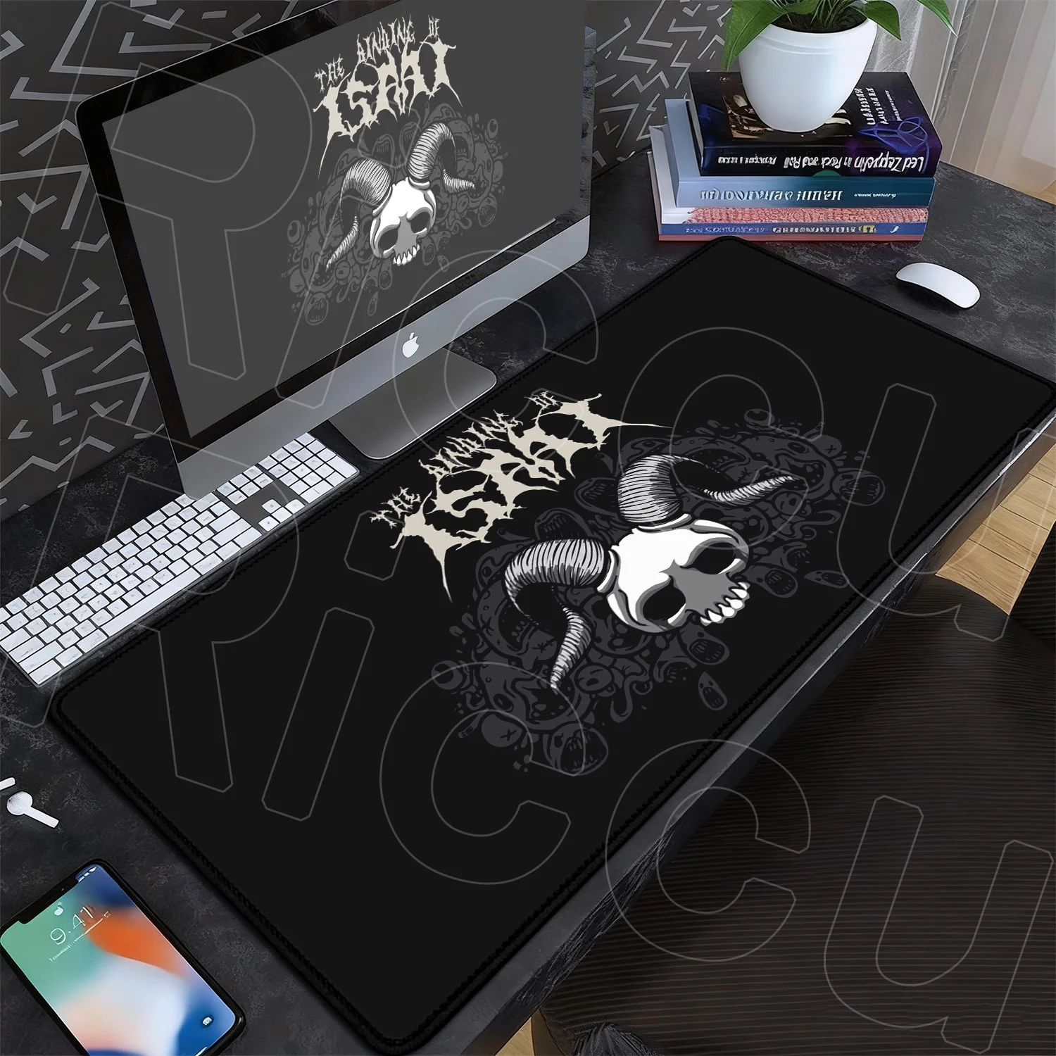 90x45cm Natural Rubber Mouse Pad Non-slip Soft Laptop Desk Mat 80x35cm Gaming The Binding of Isaac Carpet PC Custom New Keyboard