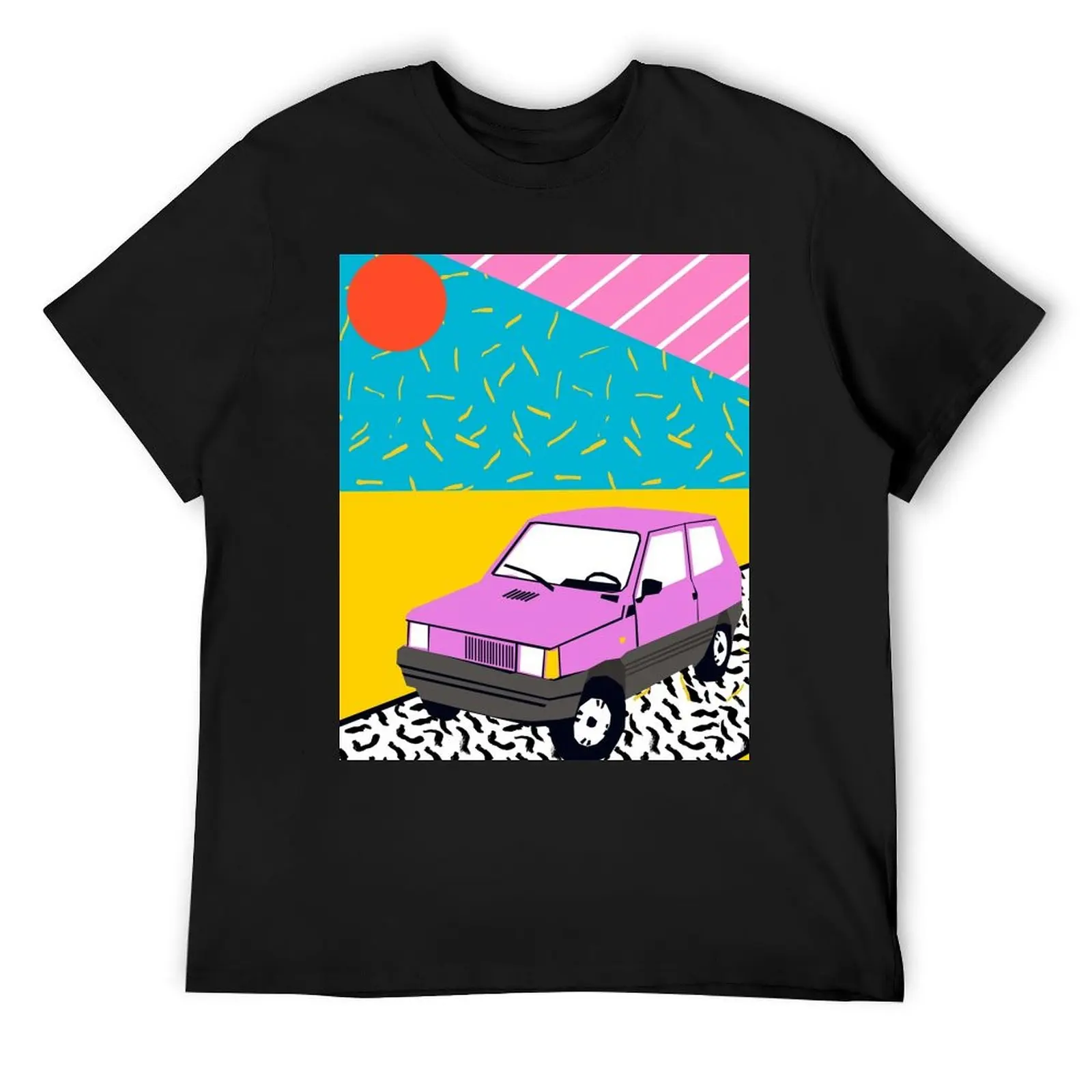 Amped - throwback 80s memphis vintage cars sunset socal california beach life T-Shirt custom shirt oversized t shirt men