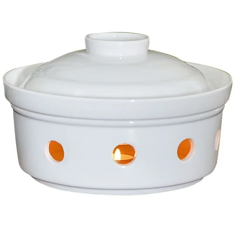 

Ceramic heating open stove, hotel ceramic tableware candle insulation plate