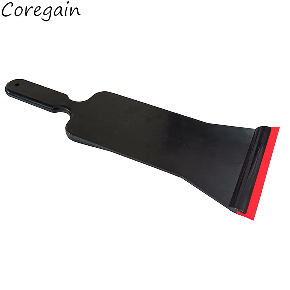 Long Handle Cleaning Squeegee Front Rear Window Tinting Scraper Bulldozer Carbon Fiber Vinyl Shovel Car Wrap Tool