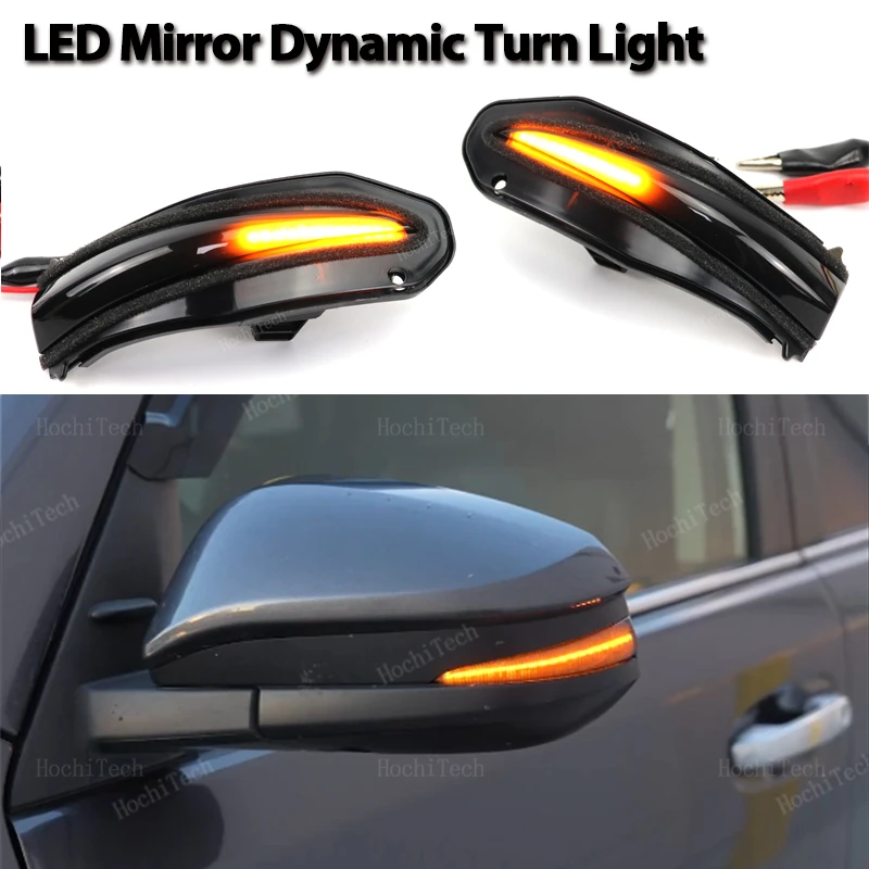 

2pcs Dynamic Turn Signal LED Light Side Mirror Indicator For Toyota RAV4 XA40 4Runner Highlander XU50 Kluger Noah R80