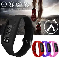 Sport Running Silicone Pedometer Calorie Step Counter Digital Watch Bracelet LCD Display Easy To Read Low Battery Consumption