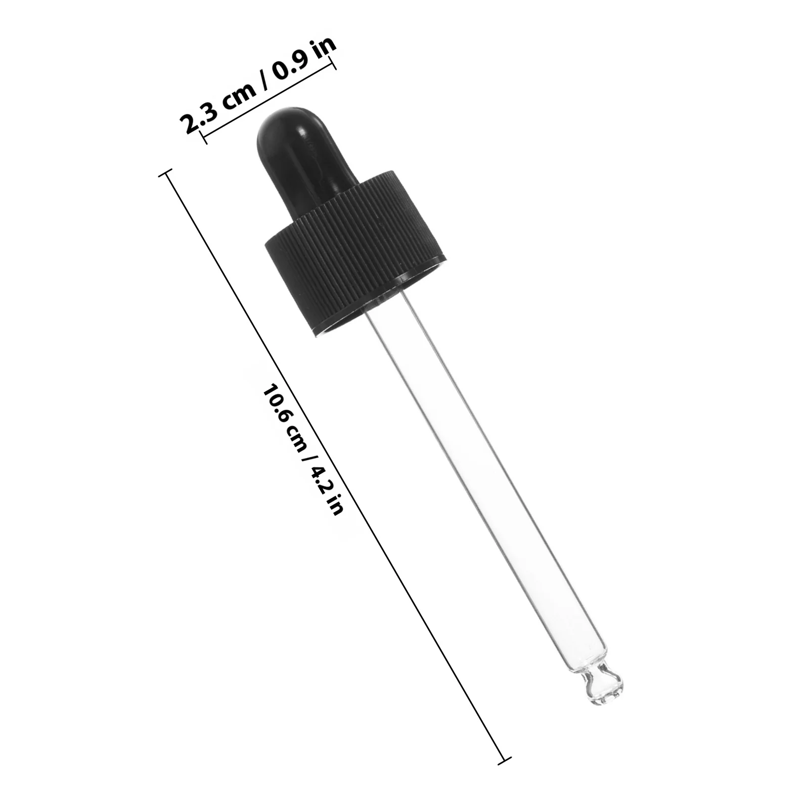 12 個のガラススポイト、滴下防止エッセンシャルオイルボトル、軽量で持ち運び可能、工芸品や科学実験用ガラススポイト