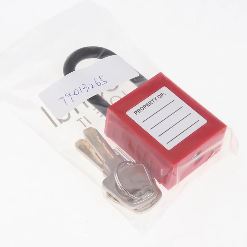 Security Padlock Keyed Different with two keys,10 Color, Easy to Carry