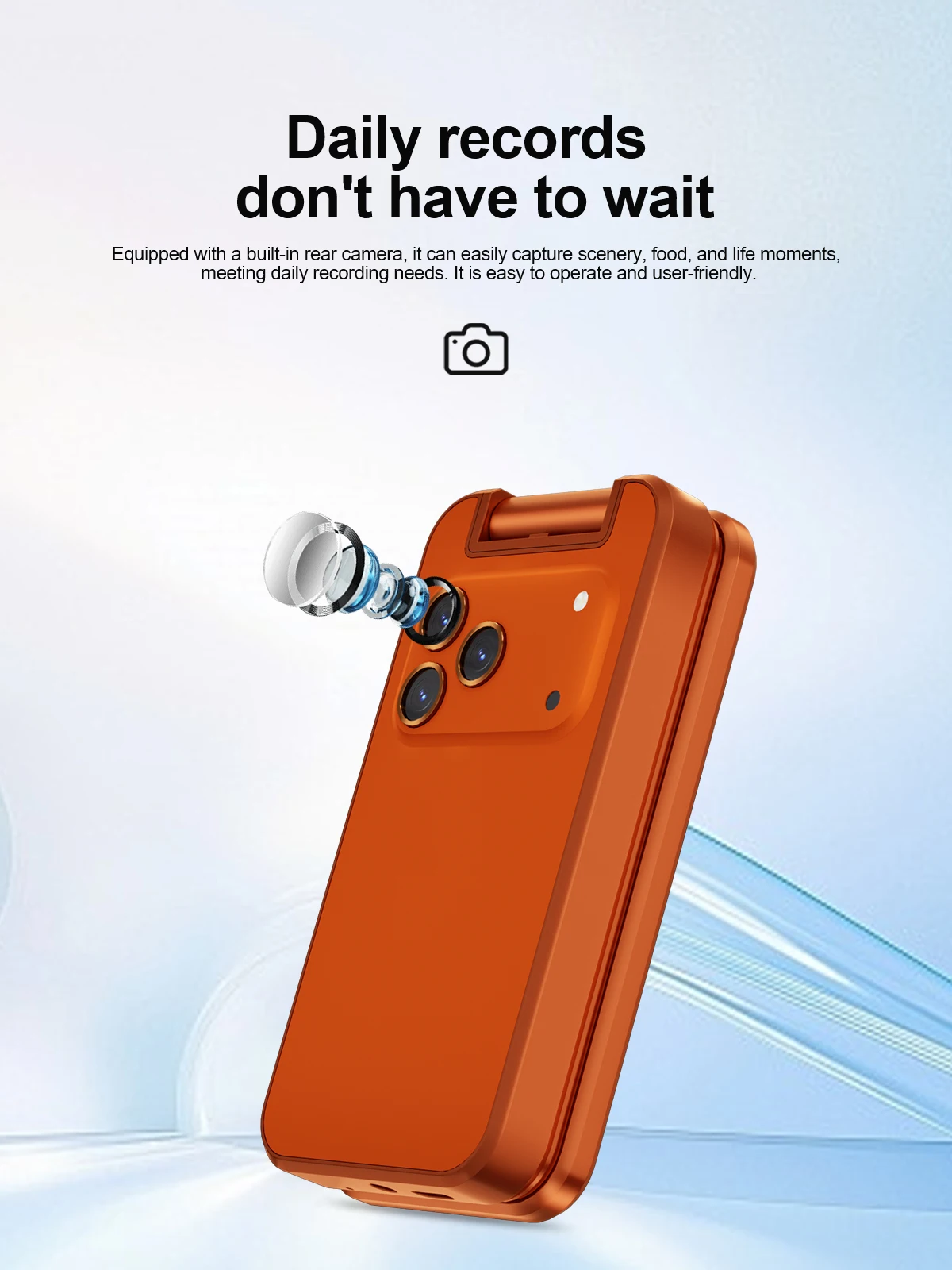 NEW SERVO X9 PRO Flip Mobile Phone 3 SIM Standby Blacklist Magic Voice Speed Dial MP4 Player FM Radio 2G GSM Foldable Cellphones