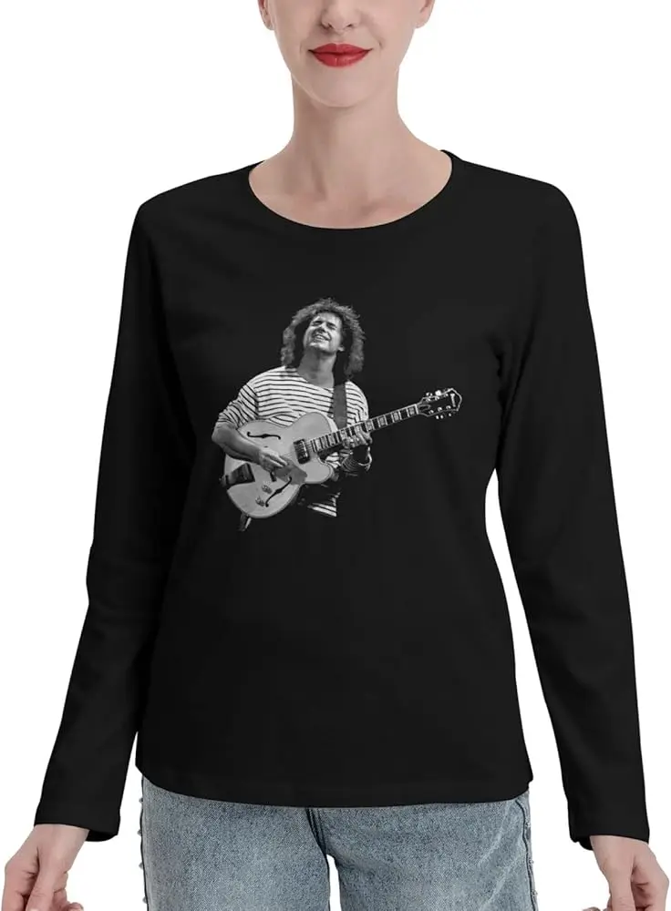 Pat Metheny Girl Long Sleeve t Shirt Casual Sports Shirts Girl Fashion Printed Shirt Crew Neck Shirts