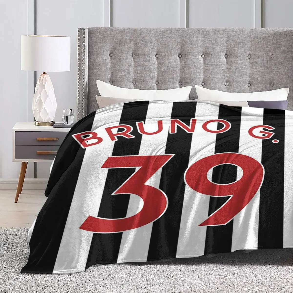 برونو Guimaraes 39 NEWCASTLE البطانيات لينة الدافئة الفانيلا رمي غطاء بطانية للسرير غرفة المعيشة نزهة السفر أريكة المنزل