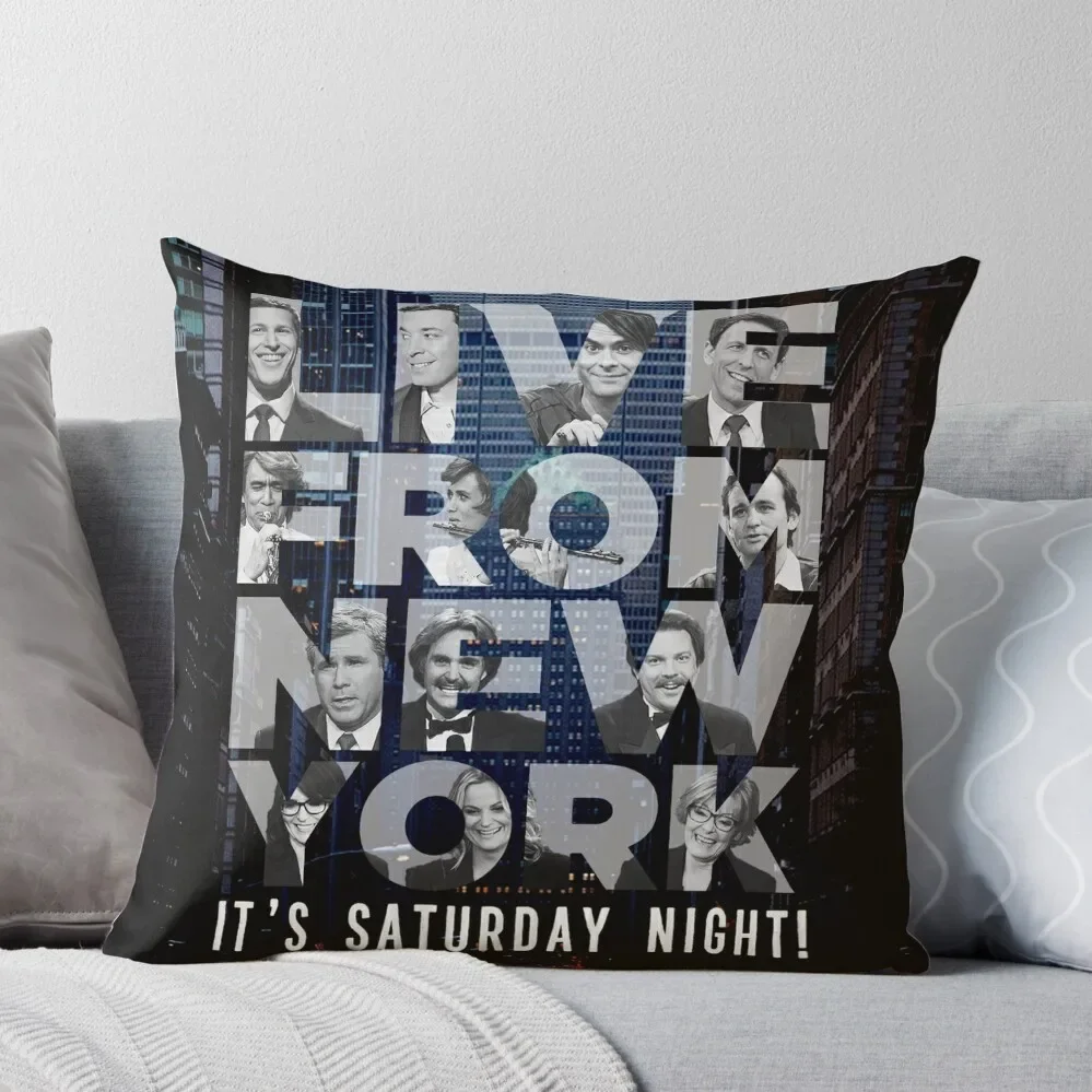 Live From New York, Saturday Night Live Throw Pillow Embroidered Cushion Cover Pillow Cases Decorative