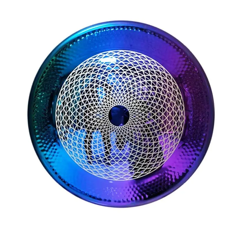 Arborea Professional High Quality 32Inch Colorful Alloy Gong Engraved Geometry Pattern Meditation Sound Healing (Without Gong