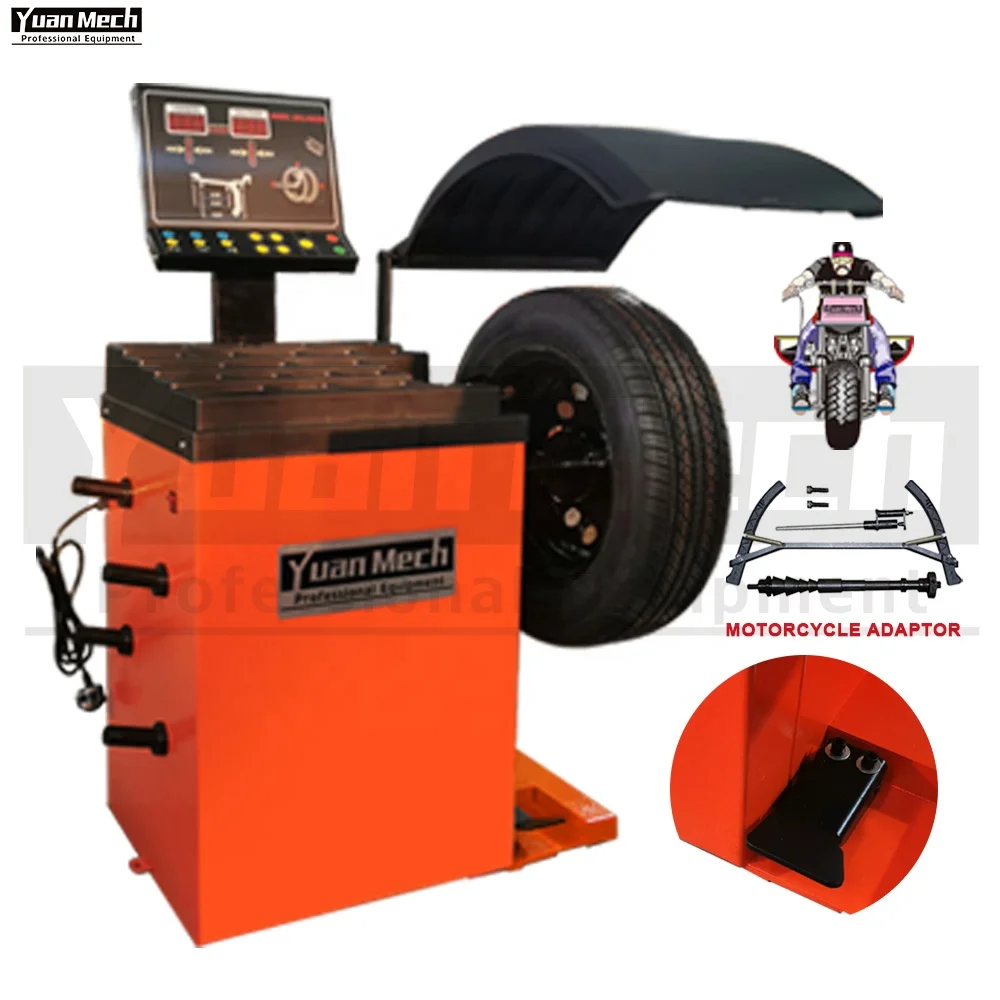 

Car Garage Equipment Tyre Service Tyre Wheel Balancing Machines with Clips and Pedals