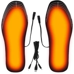 Plantilla de zapatos con calefacción USB para hombres y mujeres, plantillas cálidas de calidad para pies, almohadillas antideslizantes para zapatos con calefacción eléctrica, 1 par